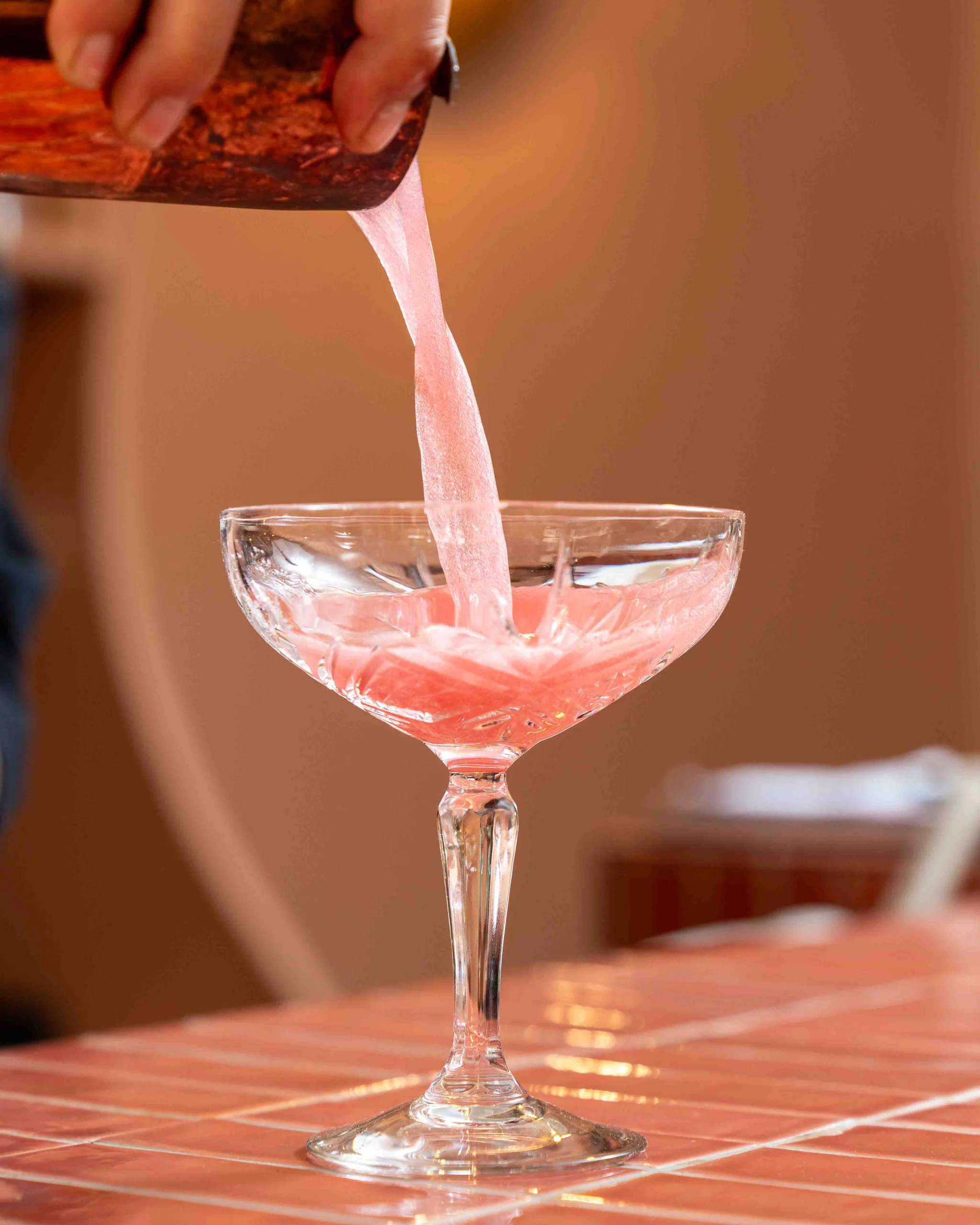 Cocktail servi au shaker