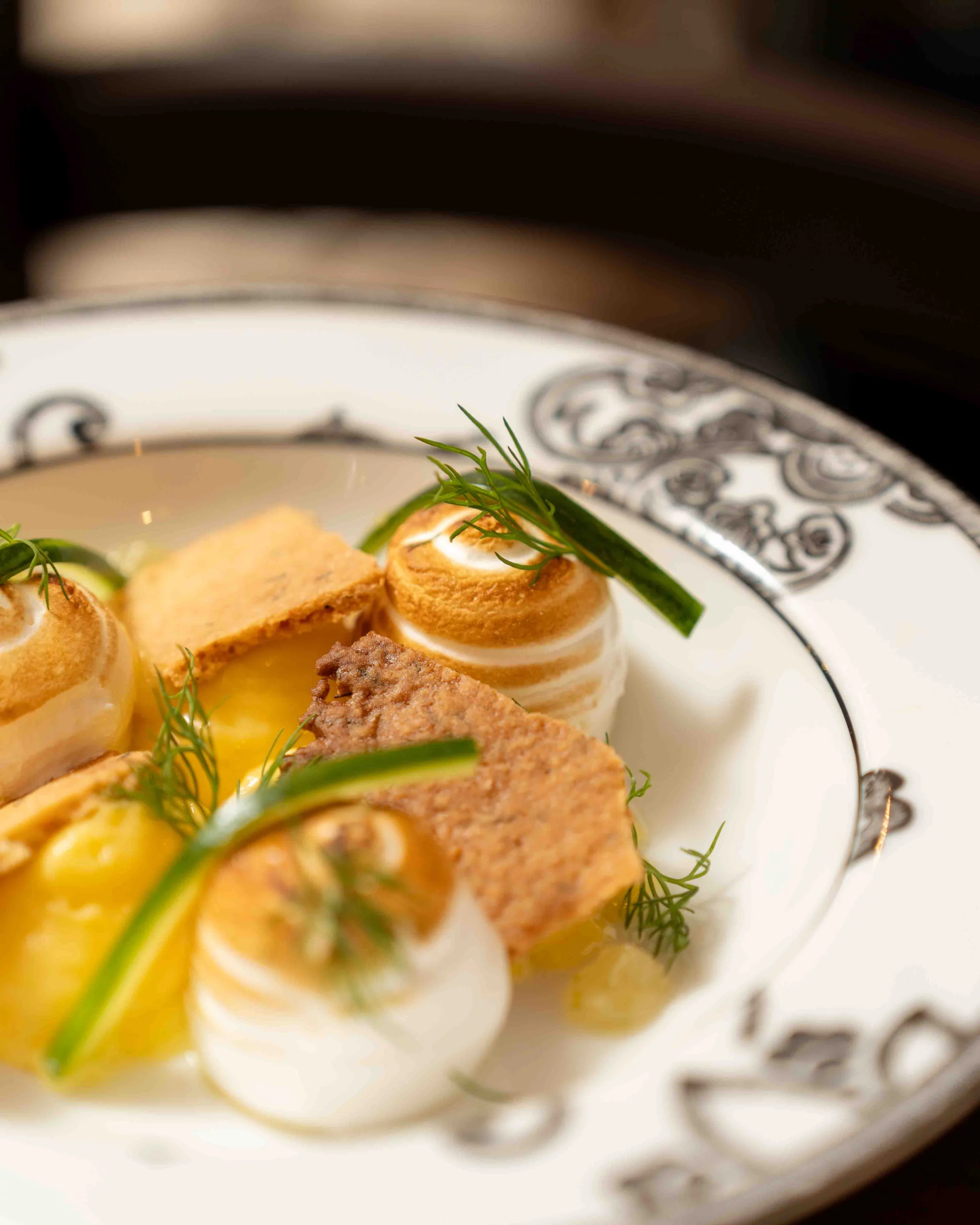 Tarte au citron en gros plan