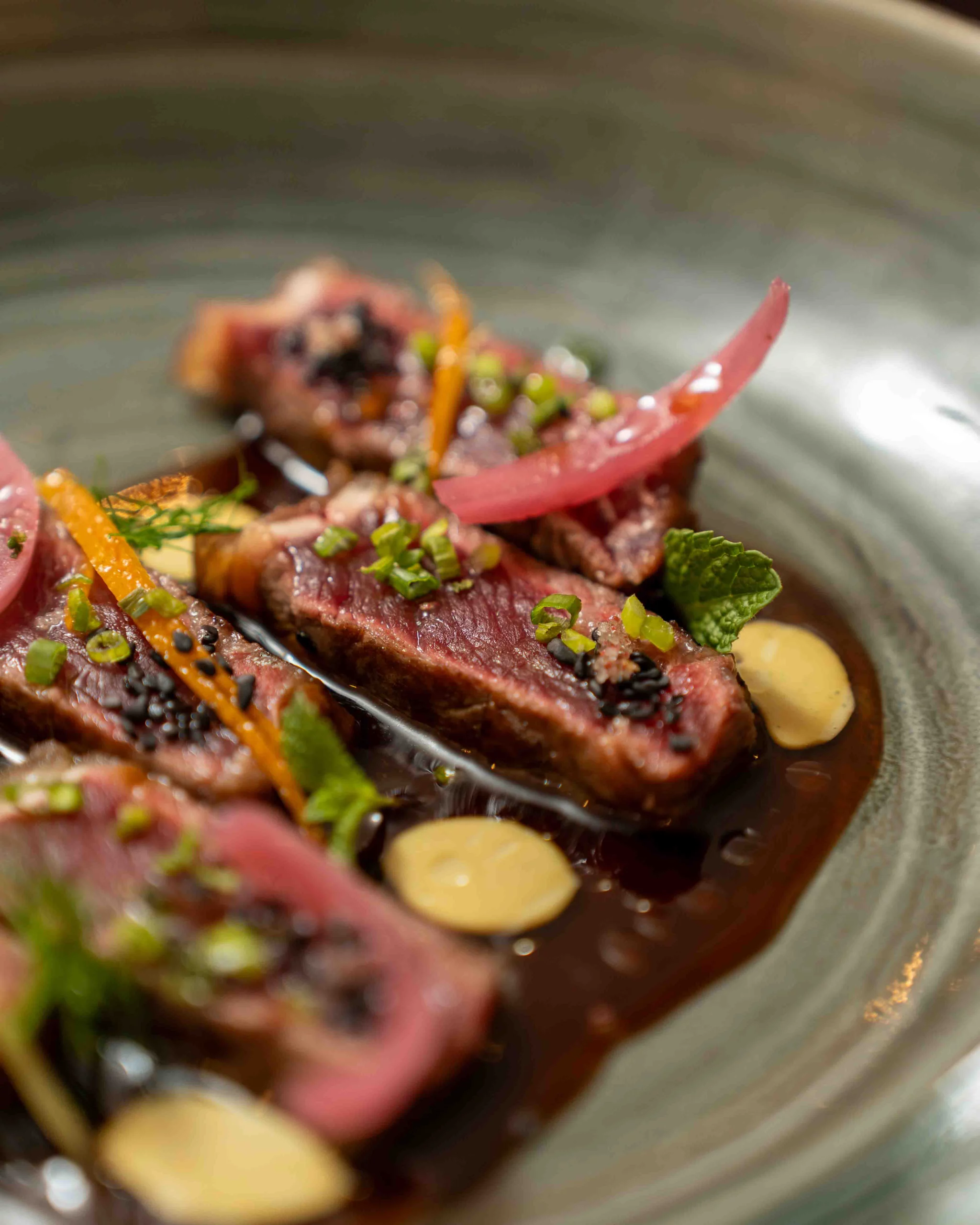 Tataki de bœuf gros plan